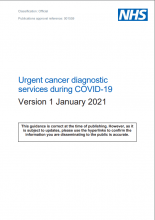 Urgent cancer diagnostic services during COVID-19: Version 1 January 2021